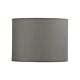 Cotton 30cm Drum Shade Light Grey - OL91758