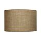 Hessian 40cm Linen Drum Shade Brown - OL91909