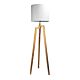 Lund Scandi Inspired Floor Lamp Natural - OL93523WH