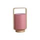 Lucia Natural Timber & Cotton Table Lamp Blush Pink - OL93611PK