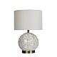 Ariel 1 Light Table Lamp White / Antique Brass - OL94526