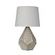 Leon Geometrical Table Lamp White & Gold - OL98865