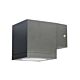 Kube 1 Light 240V Fixed Wall Pillar Light Graphite - SG71201GP