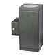 Kube Up/Down 240V Wall Pillar Light Graphite - SG71202GP