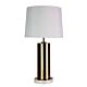 Savona Antique Brass & Marble Table Lamp White Shade - OL98831