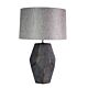 Pablo Cubist-Inspired Aged Gold Table Lamp Raw Linen Shade - OL98835