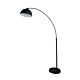 Dome Arc 1 Light Floor Lamp Black - SL91201BK