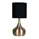 Pod Scandanavian Copper Table Lamp Black Shade - OL93121CO