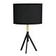 Micky Tripod Table Lamp Matt Black & Timber - OL93151BK