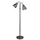 Retro 2 Light Flexible Neck Floor Lamp Brushed Chrome - OL91206BC