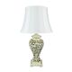 Devana Filigree Table Lamp Antique White - OL97984