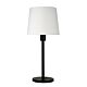 Spoke 35 Black Table Lamp White Shade - OL91238BK + OL91733