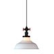 Bradway 1 Light Pendant Opal Matt/Black - OL69361BK + OL2250MO