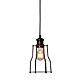 Cage 1 Light Pendant Metal Wire Medium Black - OL2299/18BK + OL69321BK