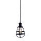 Cage 1 Light Pendant Metal Wire Small Black - OL2299/14BK + OL69321BK