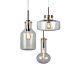 Holbeck Scandinavian Glass Pendant Chrome Set of 3 - OL69291