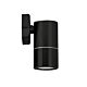 Zeta 1 Light 240V Fixed Wall Pillar Light Black - OL7775/1BK