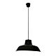 Forge 1 Light Pendant Large Matt Black - SL64743BK