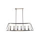 Southport 6 Light Metal Contemporary Pendant Brushed Chrome - SL66906BC