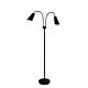 Walt 2 Light Floor Lamp Black / Anique Brass - SL98812AB