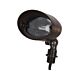 Marten 3.5W LED 12V AC / DC Cast Brass Adjustable Spike Area Floodlight Weathered Bronze / Warm White - PFL2900WB-PLV3-G4-27K