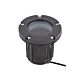 Giza 12~24V AC / DC MR16 Cast Aluminium Inground Uplight Black - PGL1300BK