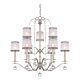 Whitney 9 Light Two Tier Chandelier Imperial Silver - QZ/WHITNEY9