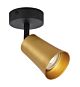 Alvey 1 Light GU10 Spotlight Gold / Black - ALVEY SP1-GDBK