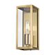 Arzano 1 Light Wall Light Small Antique Brass - ARZANO WB25-AB