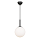 Bally 1 Light Pendant Small Black / Opal Matt - BALLY PE 08-BKOM