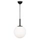 Bally 1 Light Pendant Medium Black / Opal Matt - BALLY PE 10-BKOM