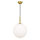 Bally 1 Light Pendant Large Antique Gold / Opal Matt - BALLY PE 12-AGOM