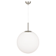 Bally 1 Light Pendant Extra Large Nickel / Opal Matt - BALLY PE16-NKOM