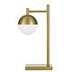 Basilo Industrial Table Lamp Antique Gold / Opal Matt - BASILO TL-AGOP