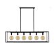 Collins 6 Light Pendant Matt Black - COLLINS PE6-BK