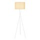 Denise 1 Light Floor Lamp White & Wheat - DENISE FL-WHWT