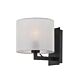 Elgar 1 Light Wall Light Black / White - ELGAR WB-BK