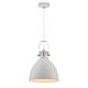 Fabrica 1 Light Pendant Small White - FABRICA PE30-WH