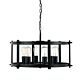 Finley 6 Light Pendant Large Black - FINLEY PE60-BK