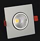 Ispot 12 Watt Square LED Downlight Nickel / Warm White - ISPOT.SQ-NK-830