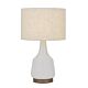 Jacin Ceramic Table Lamp White / Oat - JACIN TL-WHOT