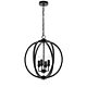 Kendal 4 Light Pendant Medium Black - KENDALL PE4-BK