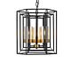 Lane 3 Light Pendant Black / Antique Brass - LANE PE3-BKAB