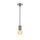 Lang 1 Light Pendant Suspension Nickel / Black - LANG CS-NKBK