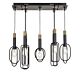 Marvin 7 Light Pendant Large Black / Gold - MARVIN PE7-BKGD