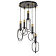 Marvin 5 Light Pendant Small Black / Gold - MARVIN PE5-BKGD