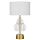 Melania Table Lamp Gold / White - MELANIA TL-GDWH