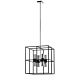 Nelson 8 Light Pendant Black & Chrome - NELSON PE8-BKCH