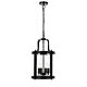 Newark 4 Light Pendant Large Black - NEWARK PE4-BK