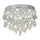 Paradis 9 Light Flush Mount Light Stainless Steel / Crystal - PARADIS CTC60-CH